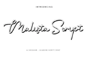 Malista Script font