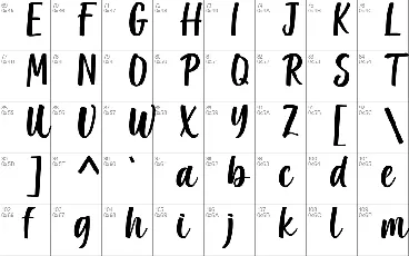 Written Birthday font