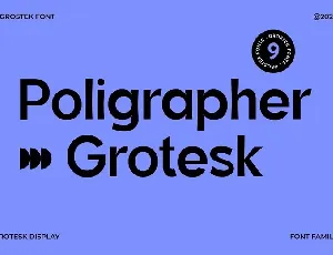 Poligrapher Grotesk Family font