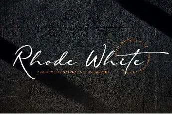 Rhode White font