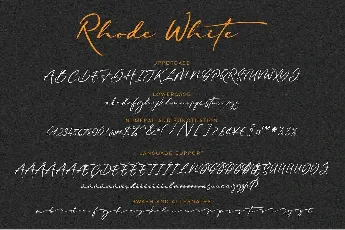 Rhode White font