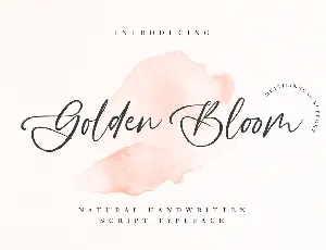 Golden Bloom font