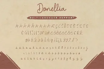 Donellia Demo font