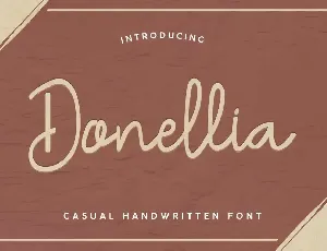 Donellia Demo font