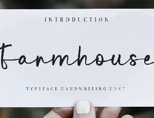 Farmhouse font