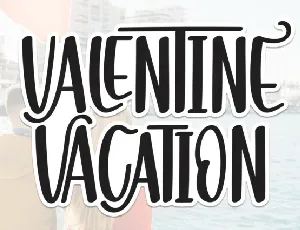 Valentine Vacation Script font