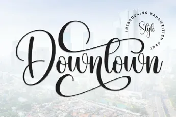 Downtown Script font