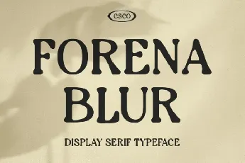 Forena Blur font