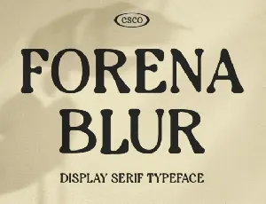 Forena Blur font