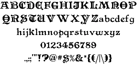 Primitive font