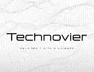 Technovier font