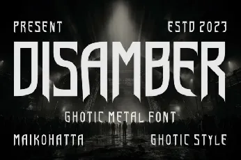 Disamber Display font