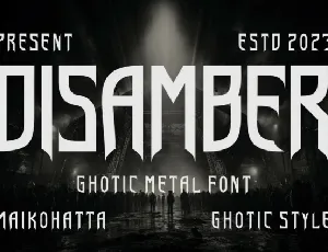 Disamber Display font