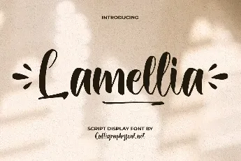 Lamellia Demo font