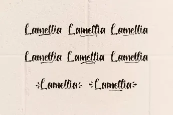 Lamellia Demo font