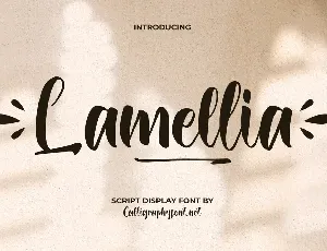 Lamellia Demo font