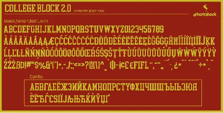 College Block 2.0 font