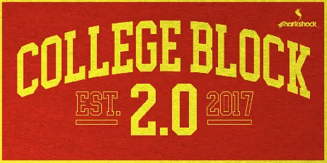 College Block 2.0 font