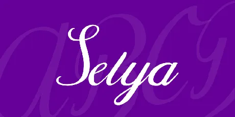 Selya font