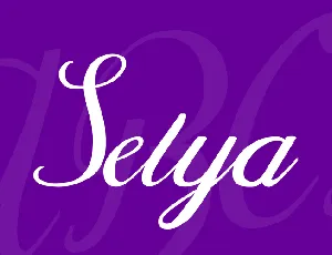 Selya font