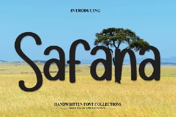 Safana Display font