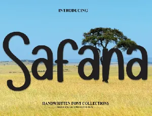 Safana Display font