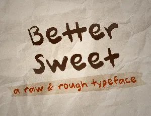 Better Sweet font