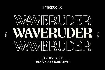 waveruder font