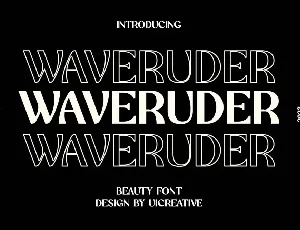 waveruder font