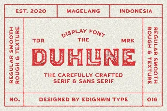 Duhline font