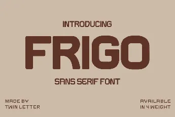 Frigo font