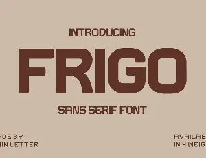 Frigo font