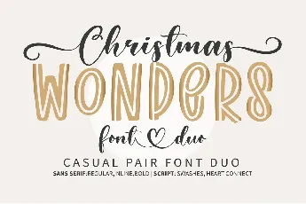 Christmas Wonders font