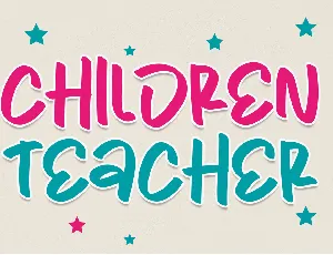 Children Teacher font