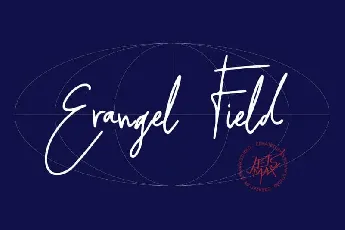 Erangel Field Handwritten font