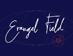 Erangel Field Handwritten font