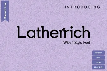 Latherrich font