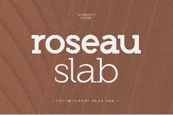 Roseau Slab font