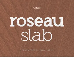 Roseau Slab font