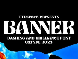 Banner Typeface font