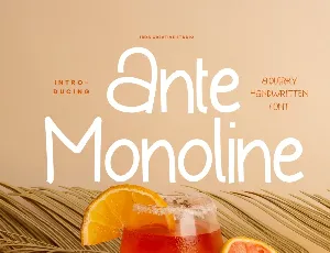 Ante Monoline Personal Use font