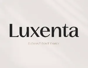 Luxenta font