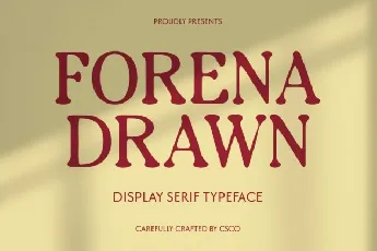 Forena Drawn font