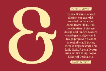 Forena Drawn font