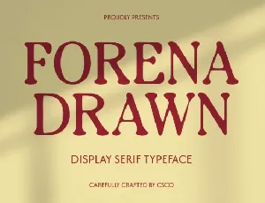 Forena Drawn font