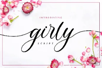 Girly Lovely Calligraphy Script font