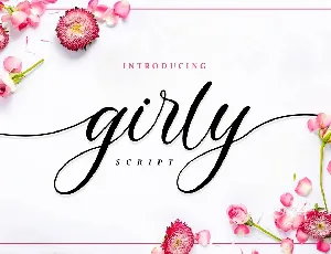 Girly Lovely Calligraphy Script font