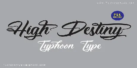 High Destiny font