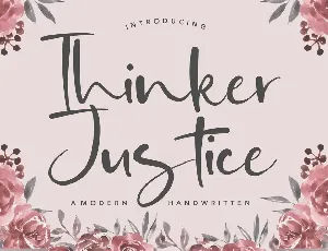 Thinker Justice font