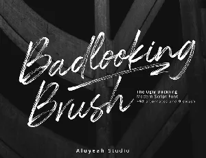 Badlooking Brush font